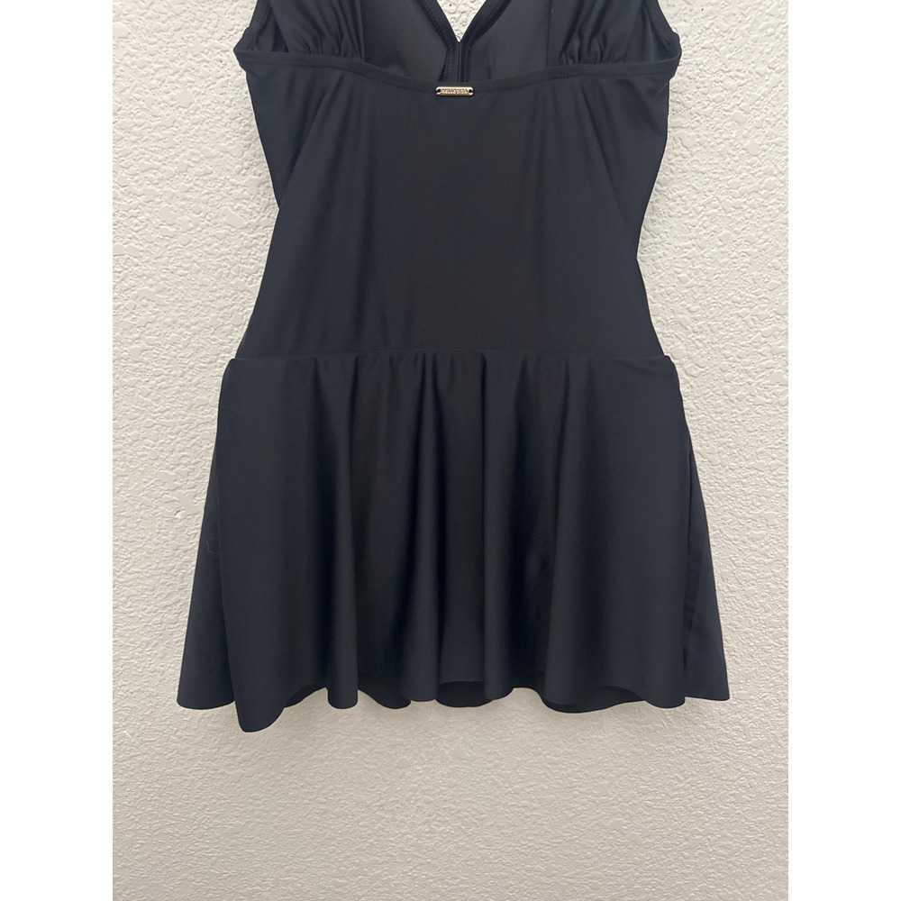 NWT RELLECIGA Black One Piece Skirt Swimsuit Size Small - Picture 7 of 12